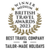 Best travel company for tailor made holidays - 2023